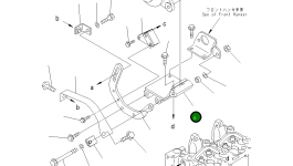 Кронштейн 6732-81-6910 Komatsu