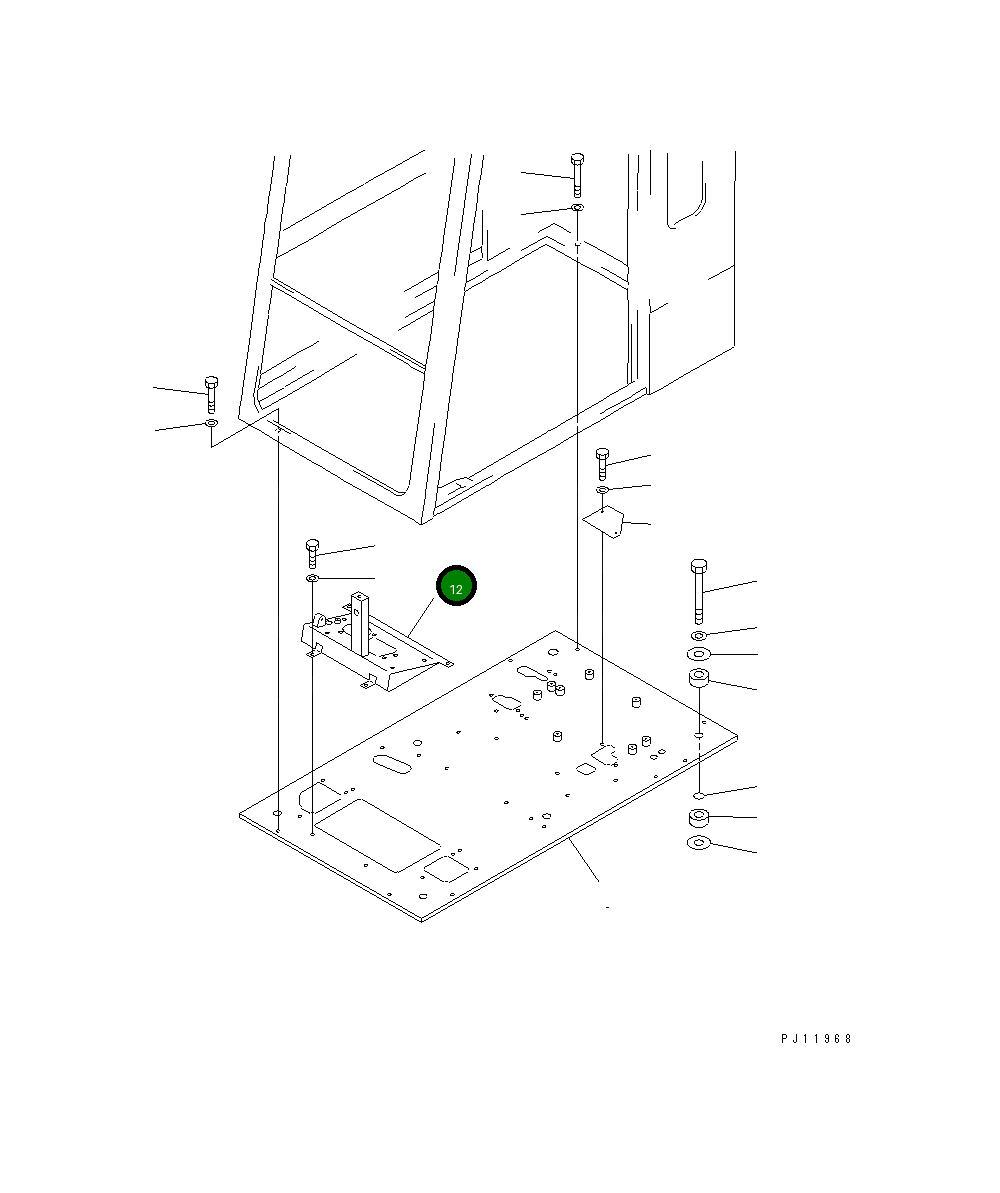 Кронштейн 20K-54-11620 Komatsu
