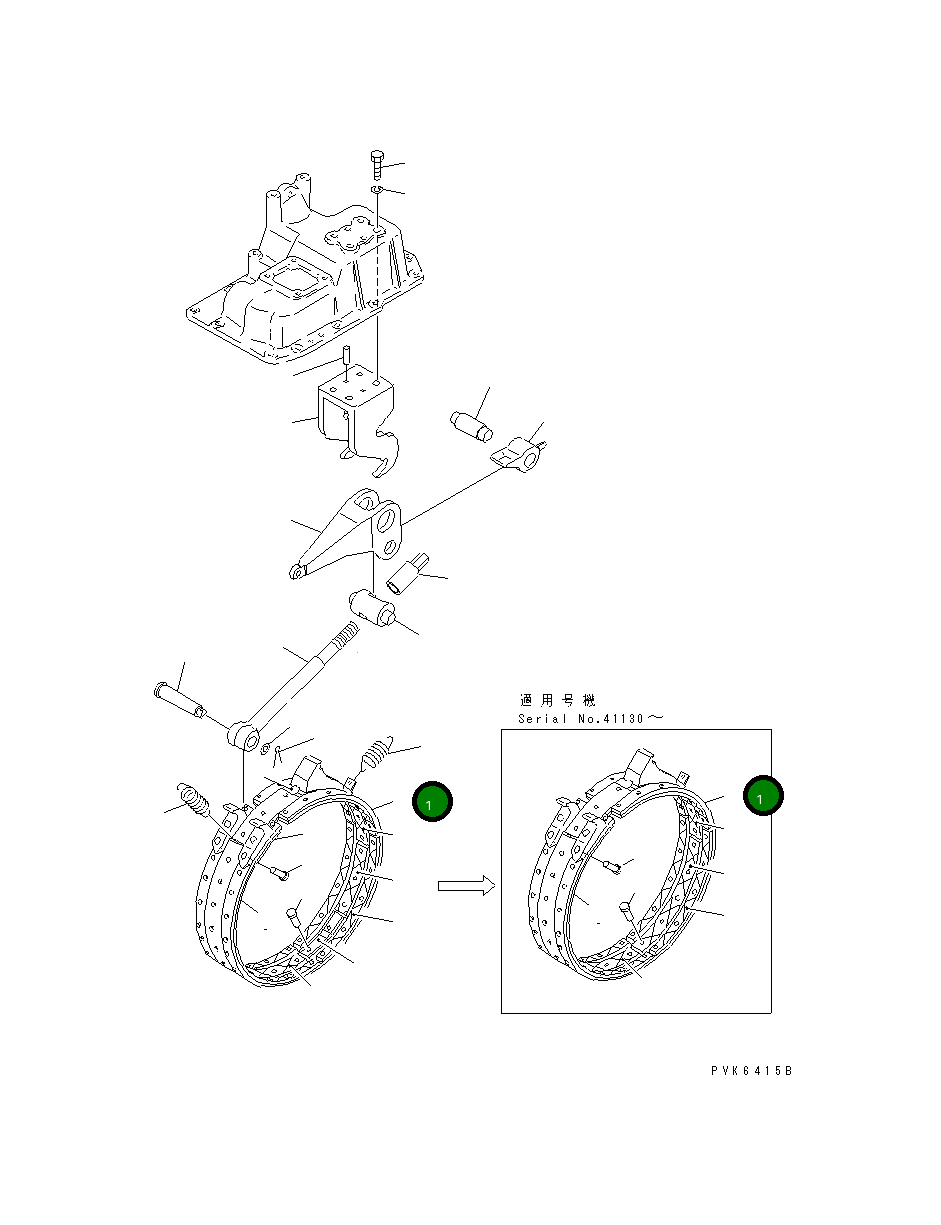 Лента тормоза в сборе 113-33-43112 Komatsu