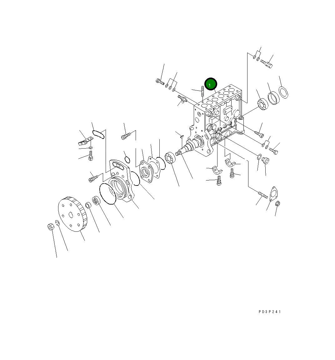 Корпус DK134071-0020 Komatsu