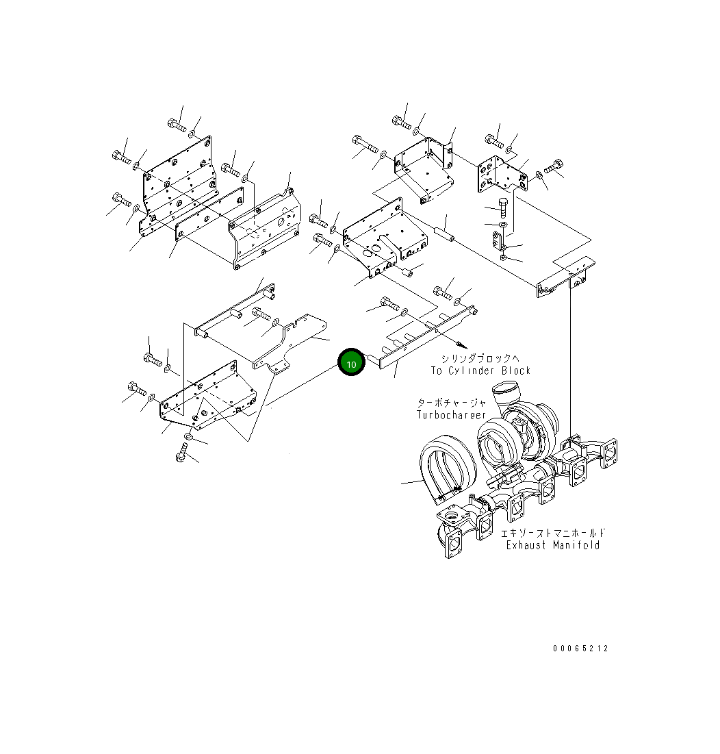 Кронштейн 6261-11-8130 Komatsu