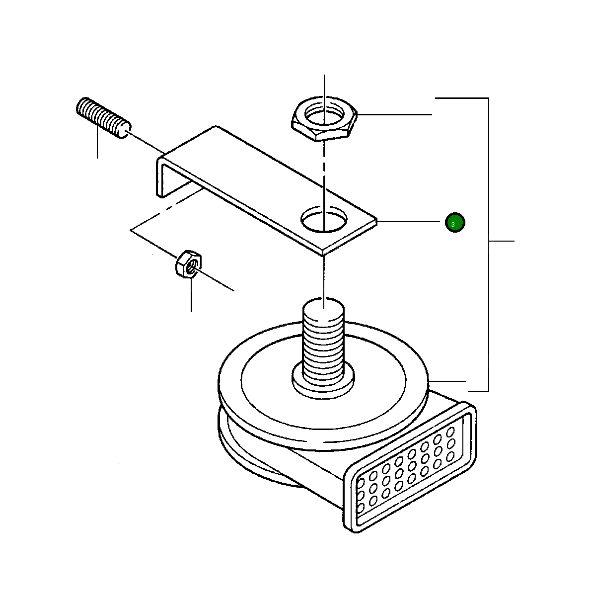 Кронштейн 67 890 Komatsu