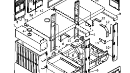 Основание DY74350-11002 Komatsu
