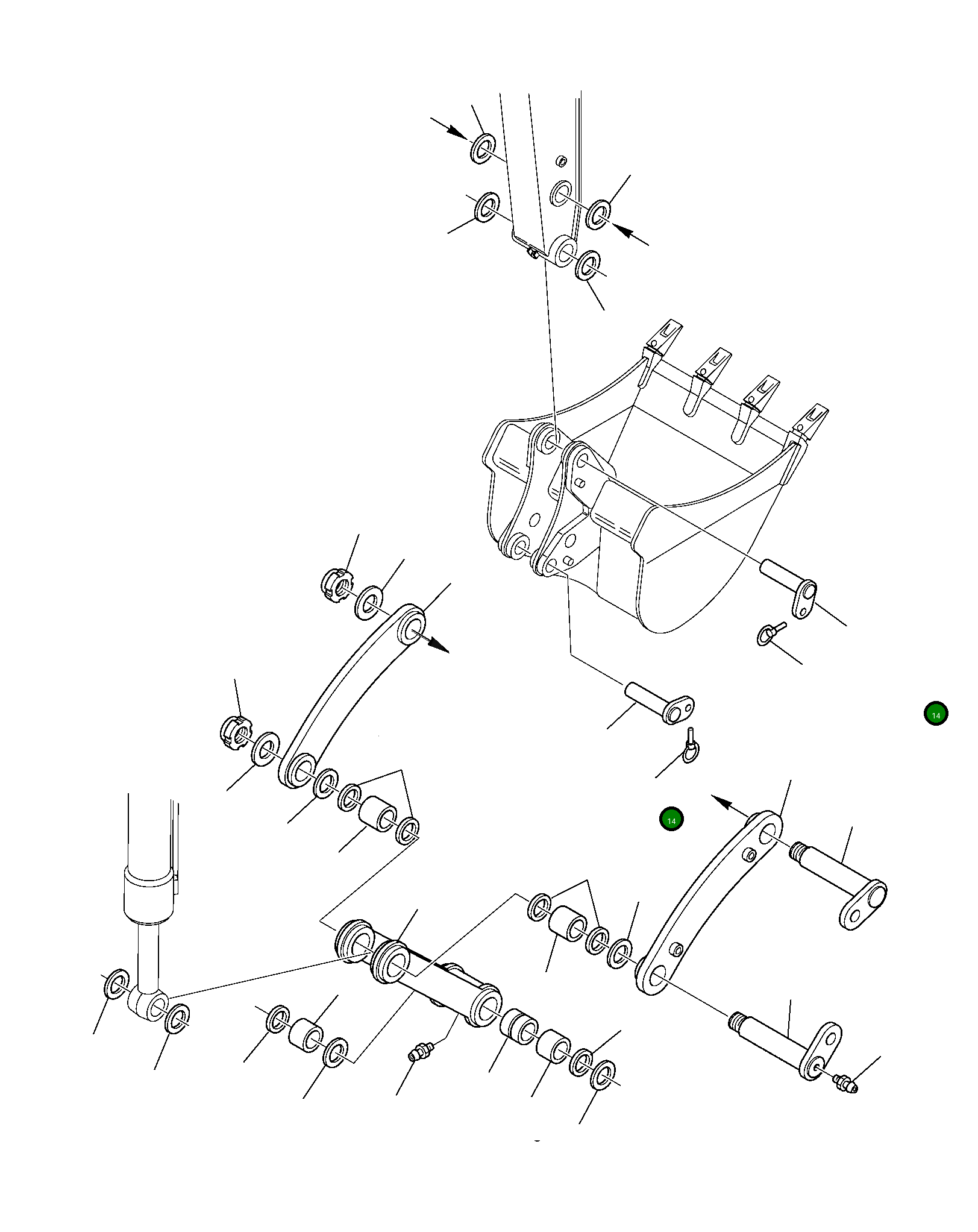 Палец 21D-09-43350 Komatsu