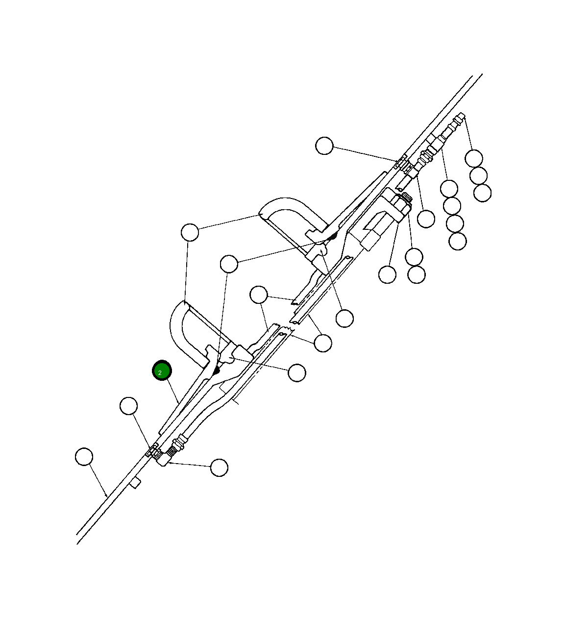 Лента посадочного борта 57" AK1445 Komatsu