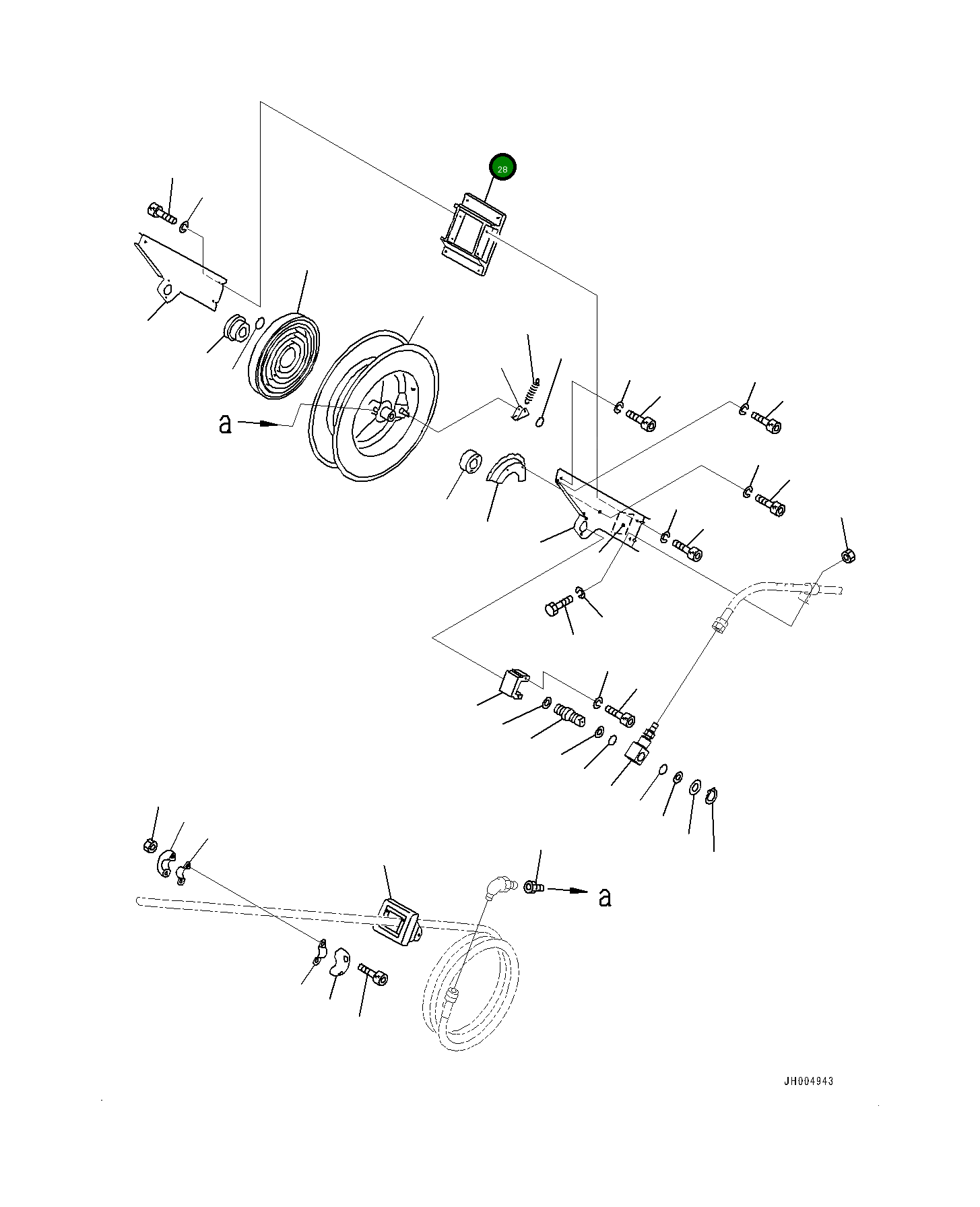 Кронштейн YU708834-4 Komatsu