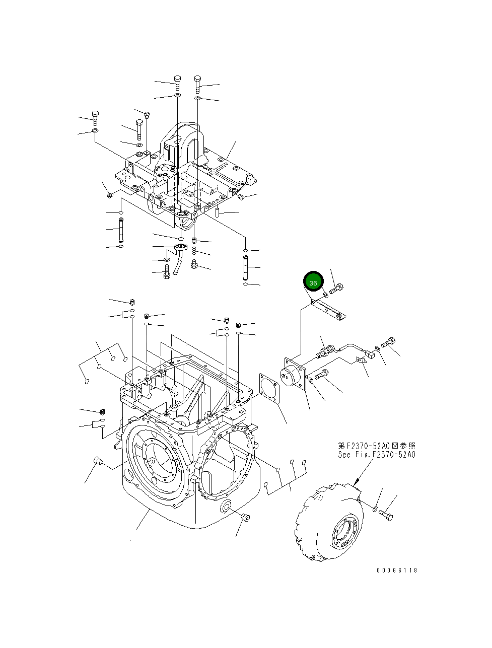 Кронштейн 154-22-25190 Komatsu