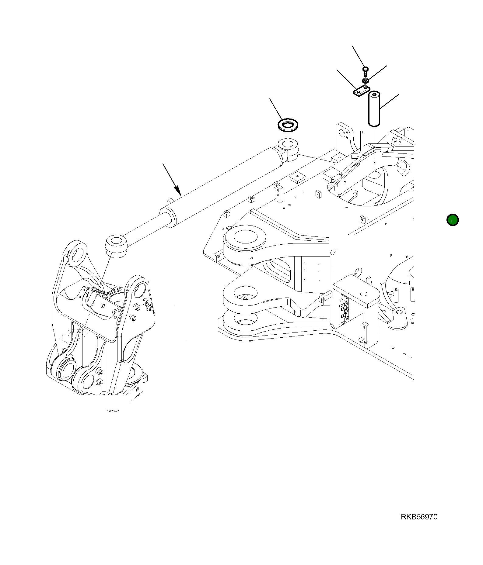 Палец 21W-70-R8190 Komatsu