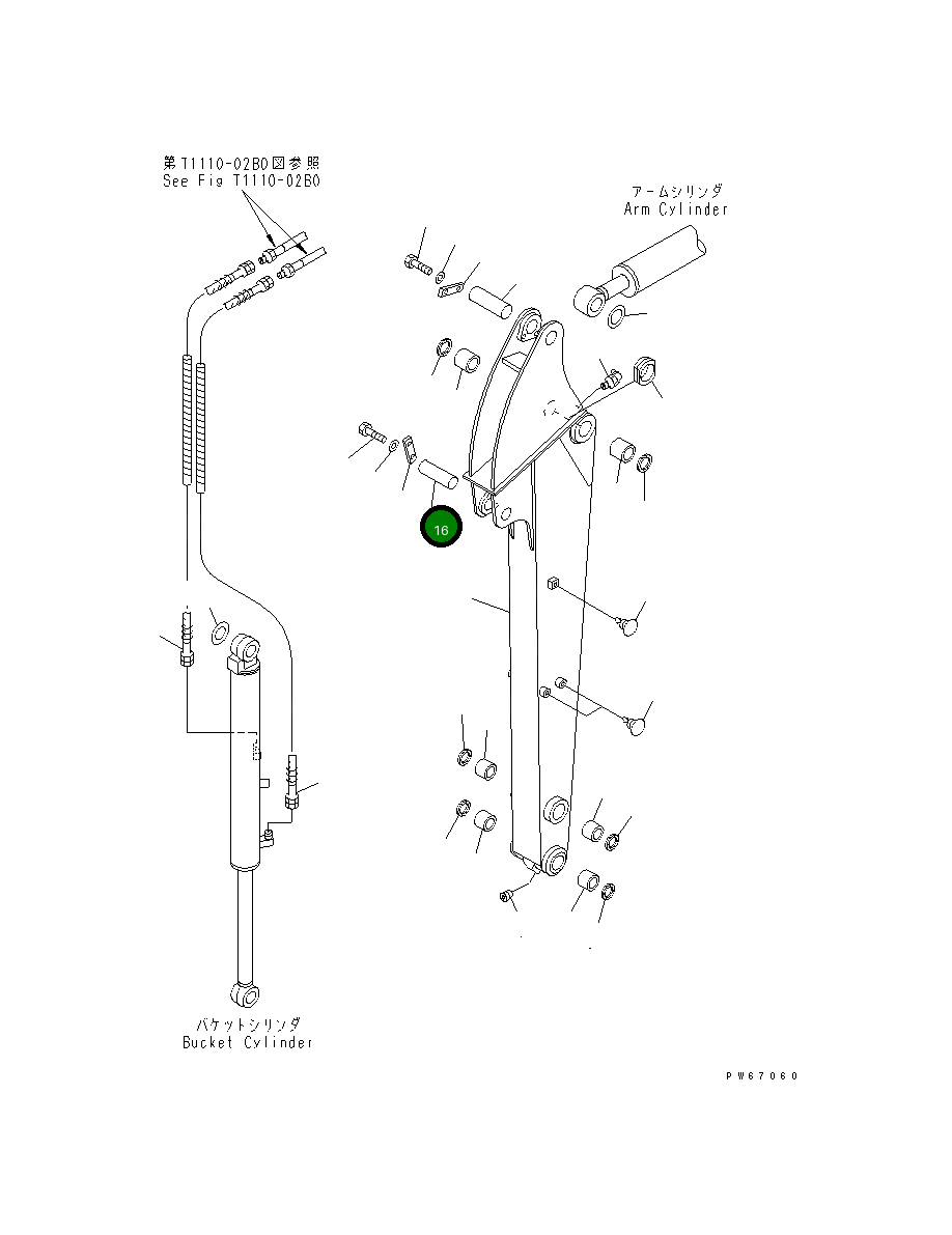 Палец 21X-70-34130 Komatsu