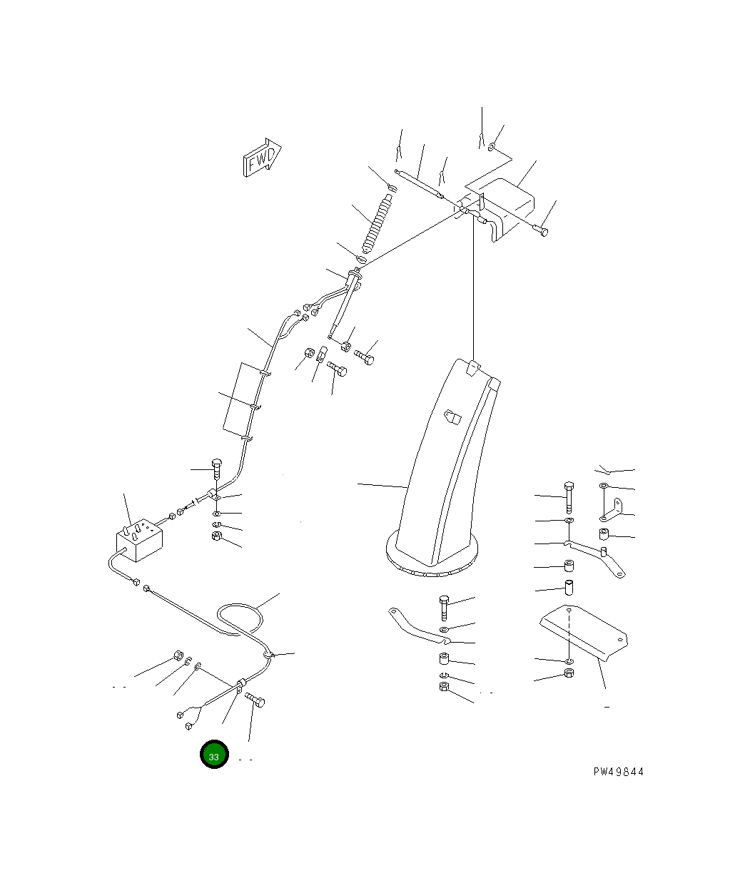 Клипса TA24421350 Komatsu