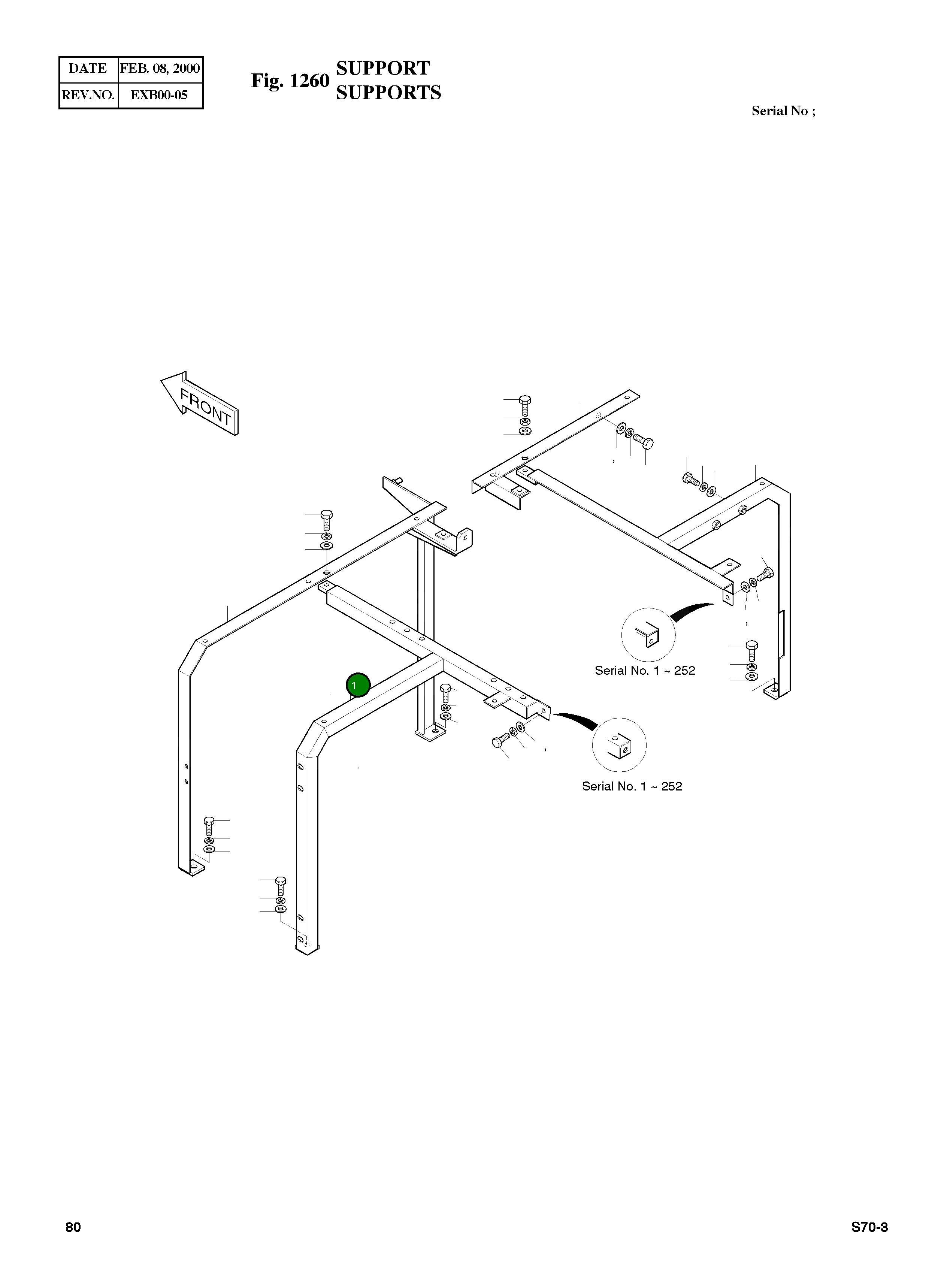 Опора 195-01545 Komatsu