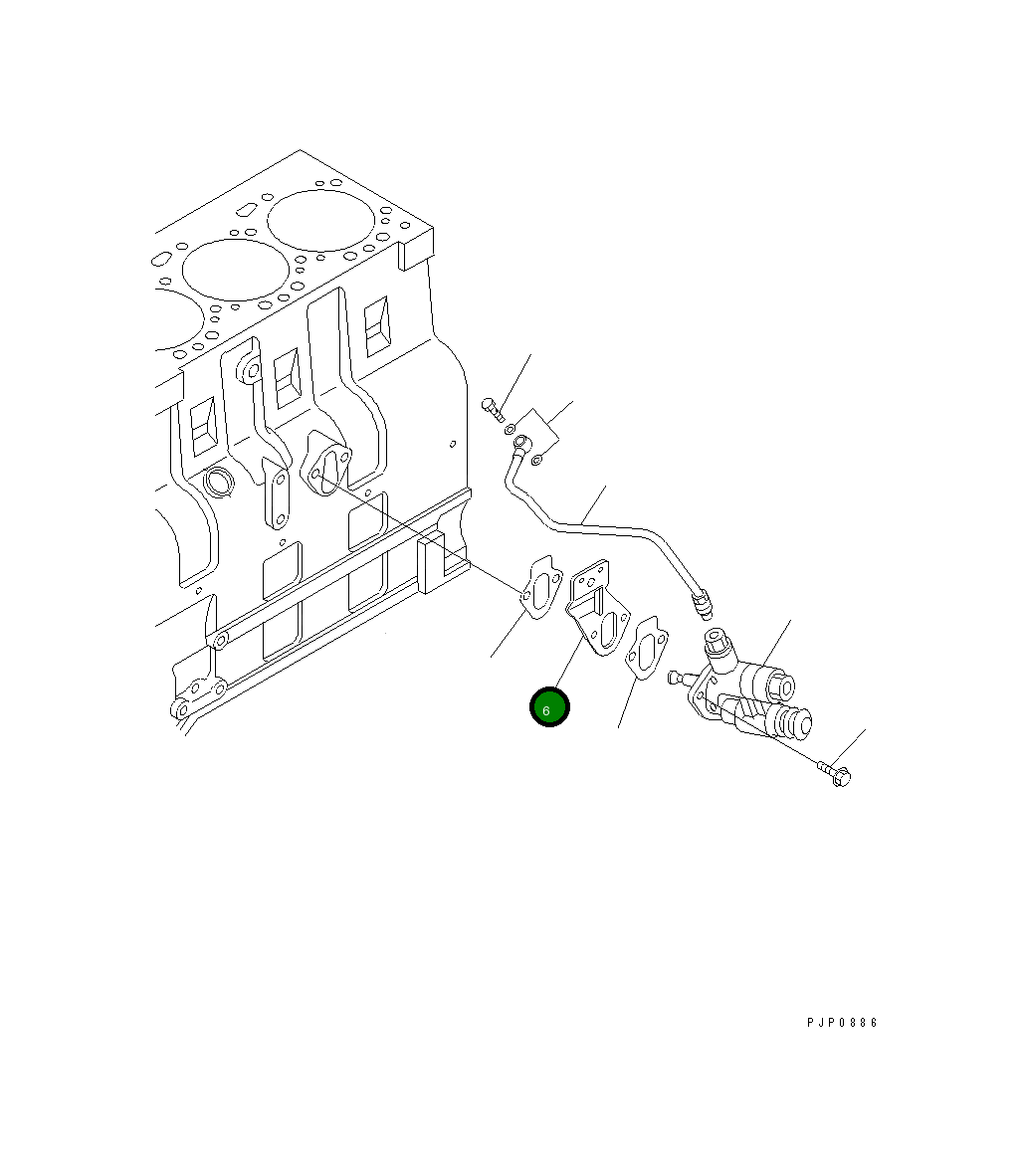 Кронштейн 6731-81-9250 Komatsu