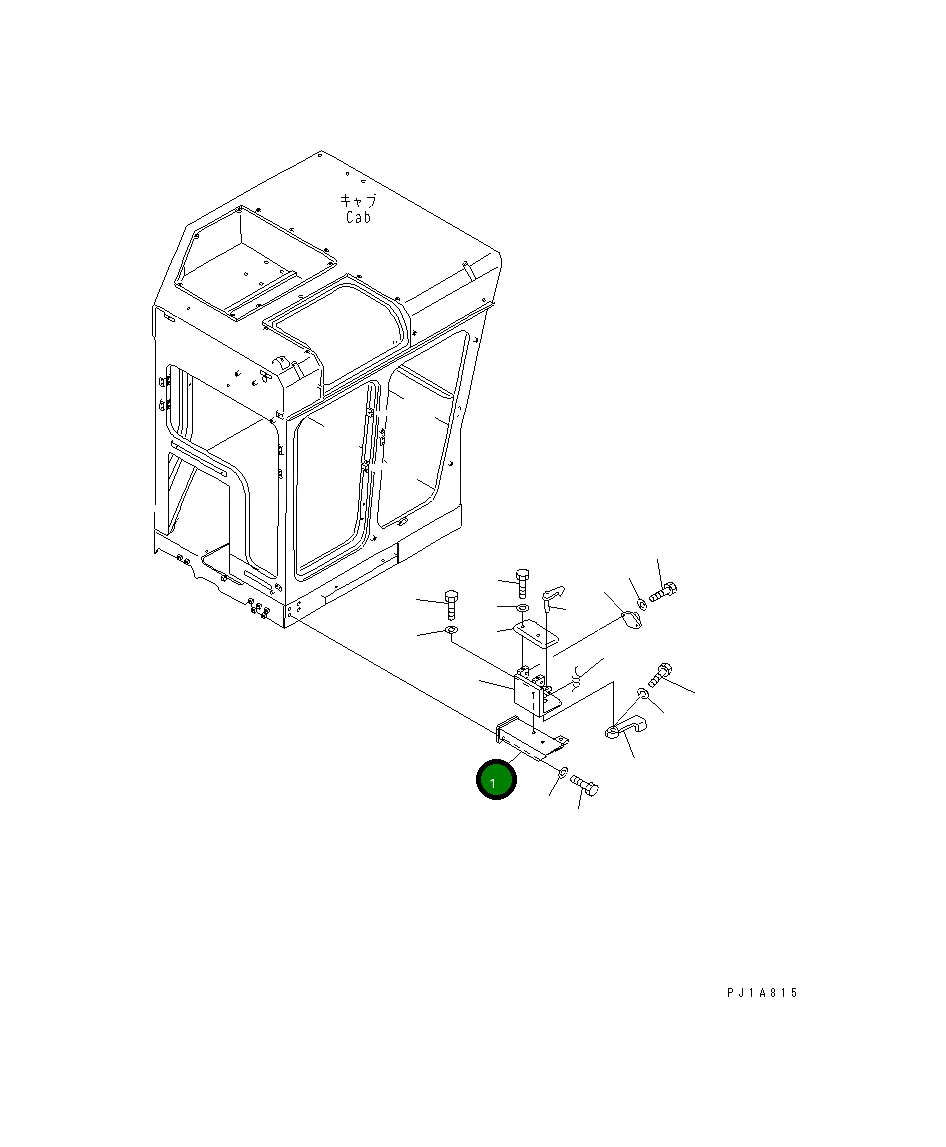 Кронштейн 19N-911-1231 Komatsu