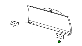 Левый концевой резец 627 585 C1 Komatsu