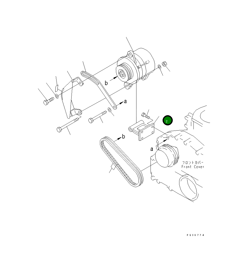Кронштейн 6152-85-6311 Komatsu
