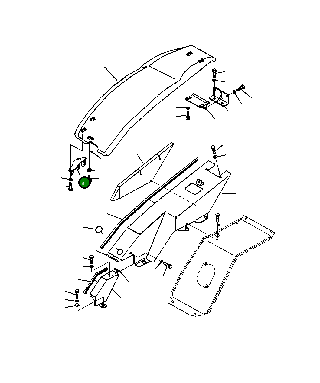 Кронштейн 22P-54-11932 Komatsu