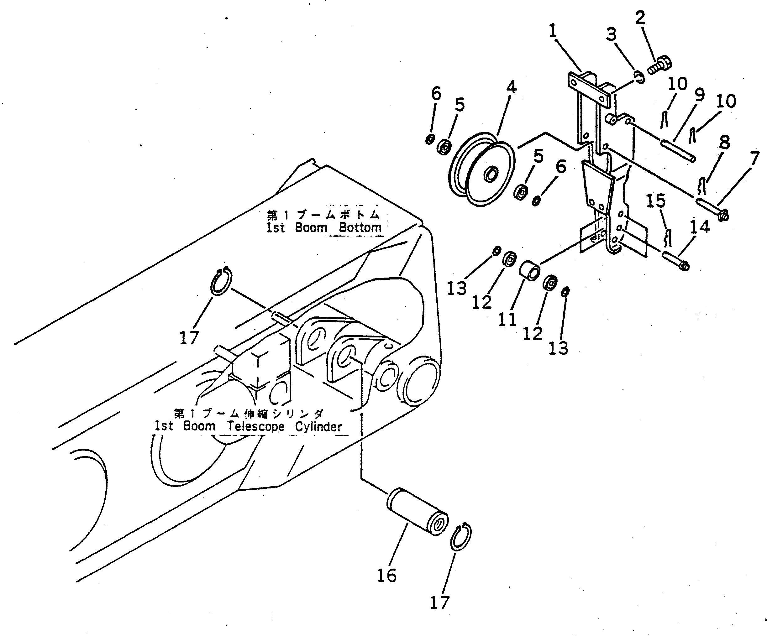 Палец 22X-70-11411 Komatsu