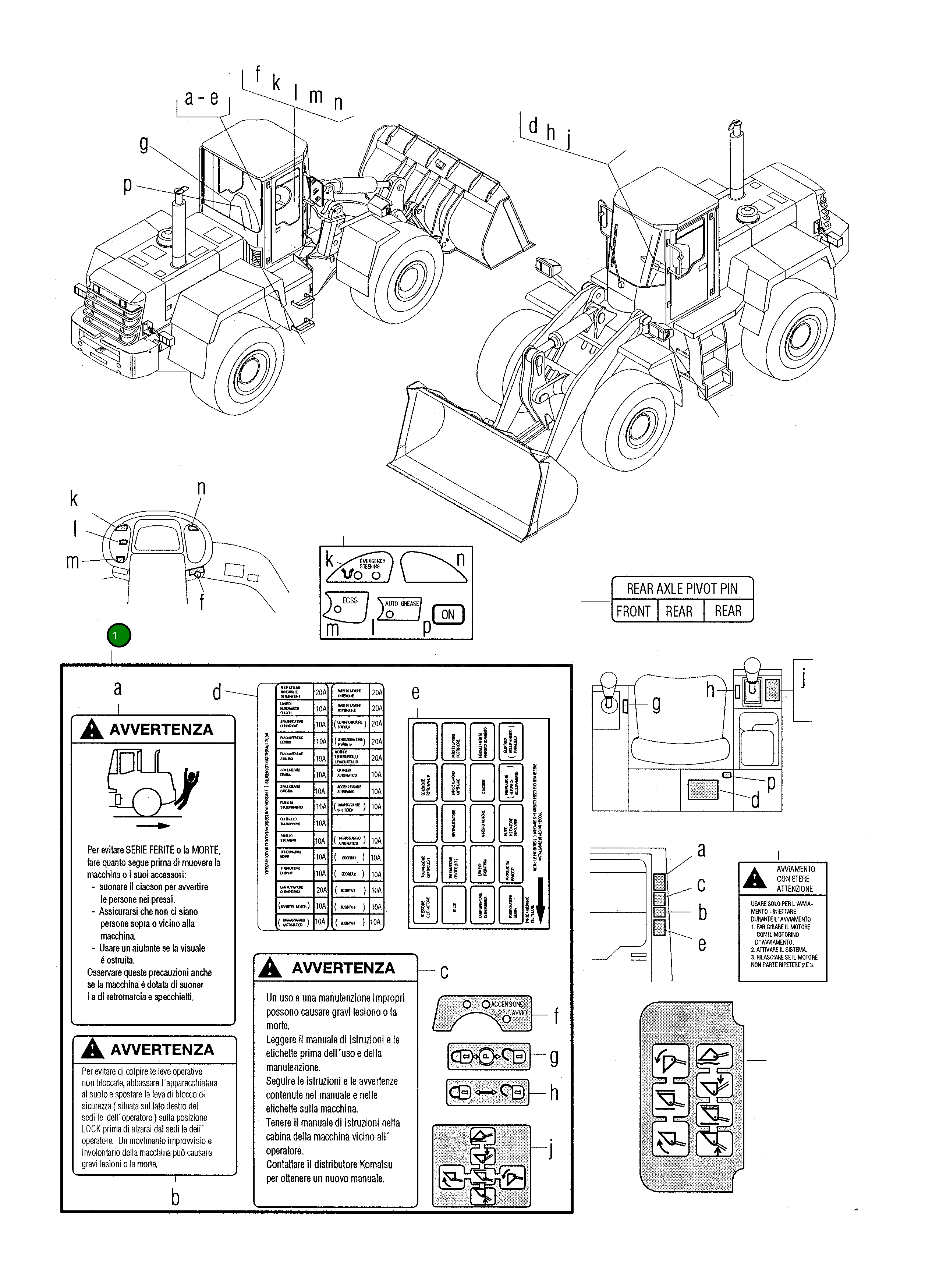 Наклейка 42Y-V05-H100 Komatsu