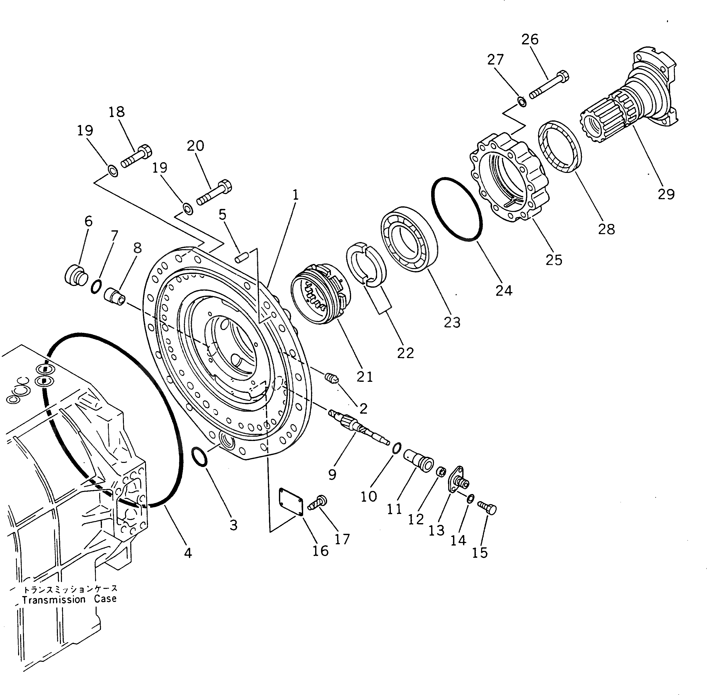 Червяк 569-15-33410 Komatsu