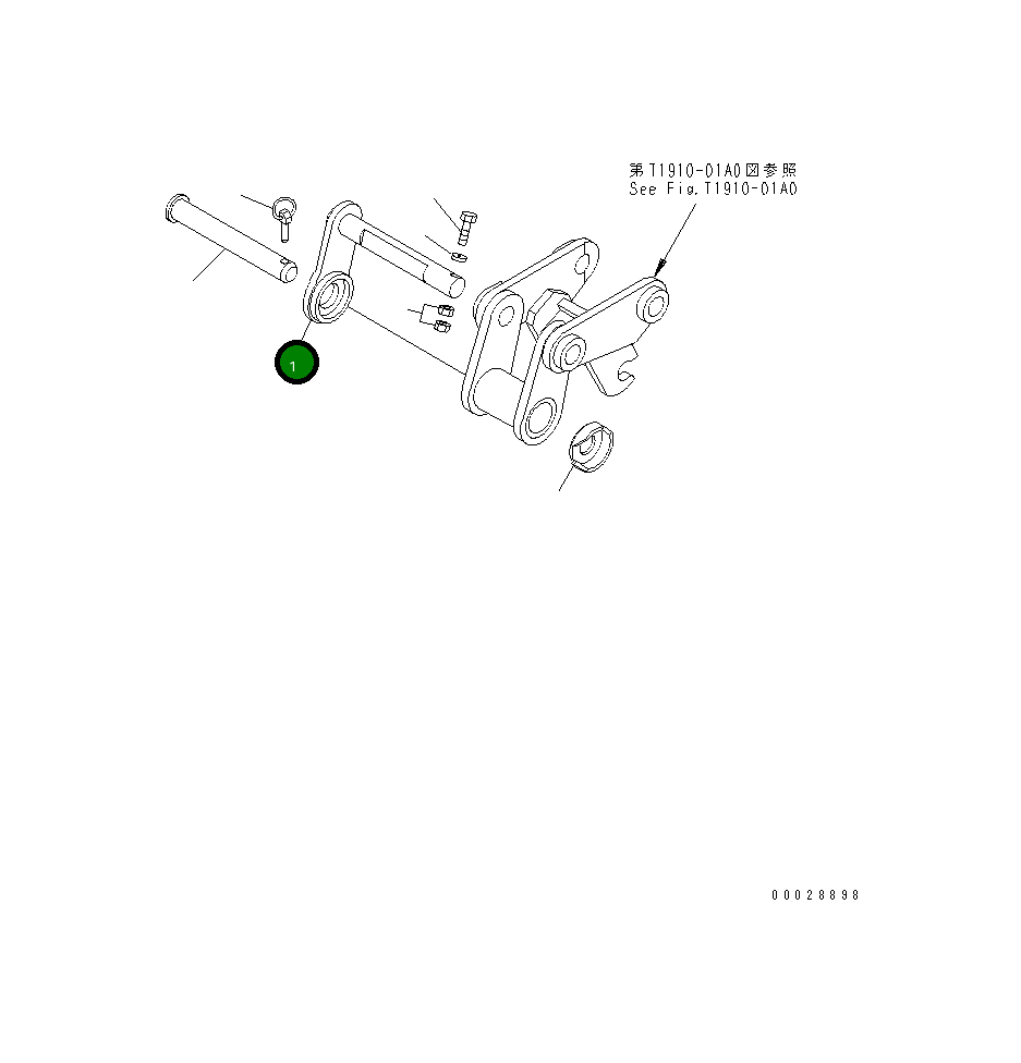 Палец 21U-70-33813 Komatsu