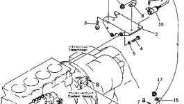 Кронштейн 6204-81-9580 Komatsu