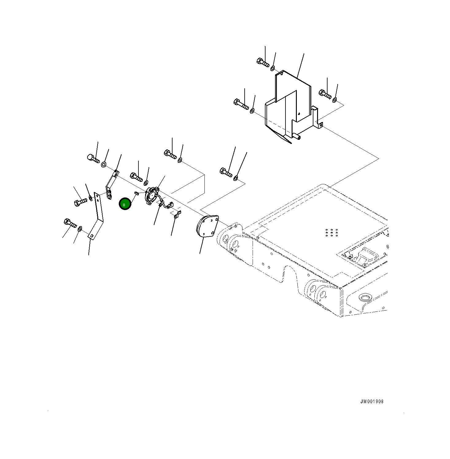 Кронштейн 561-89-87260 Komatsu