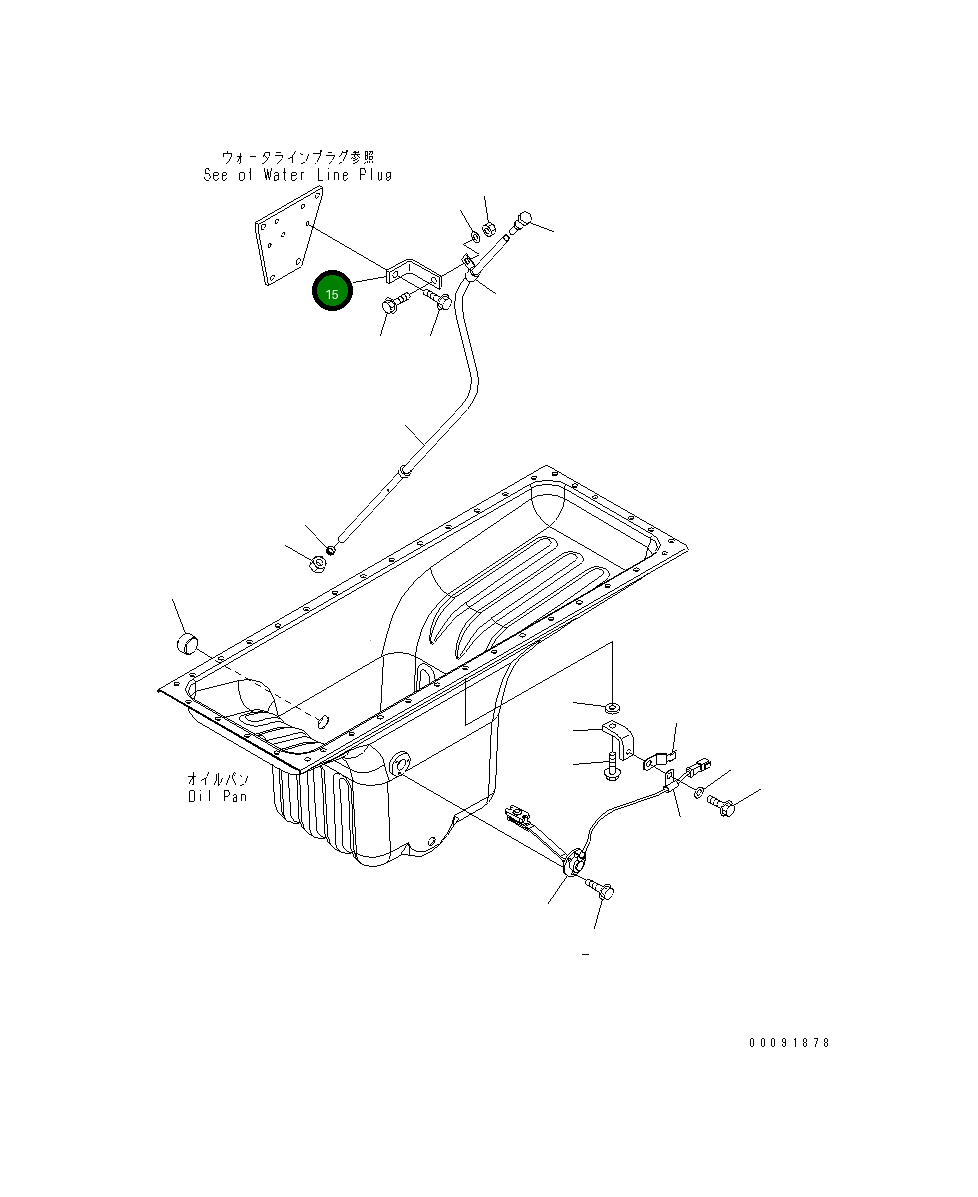 Кронштейн 6261-21-5910 Komatsu