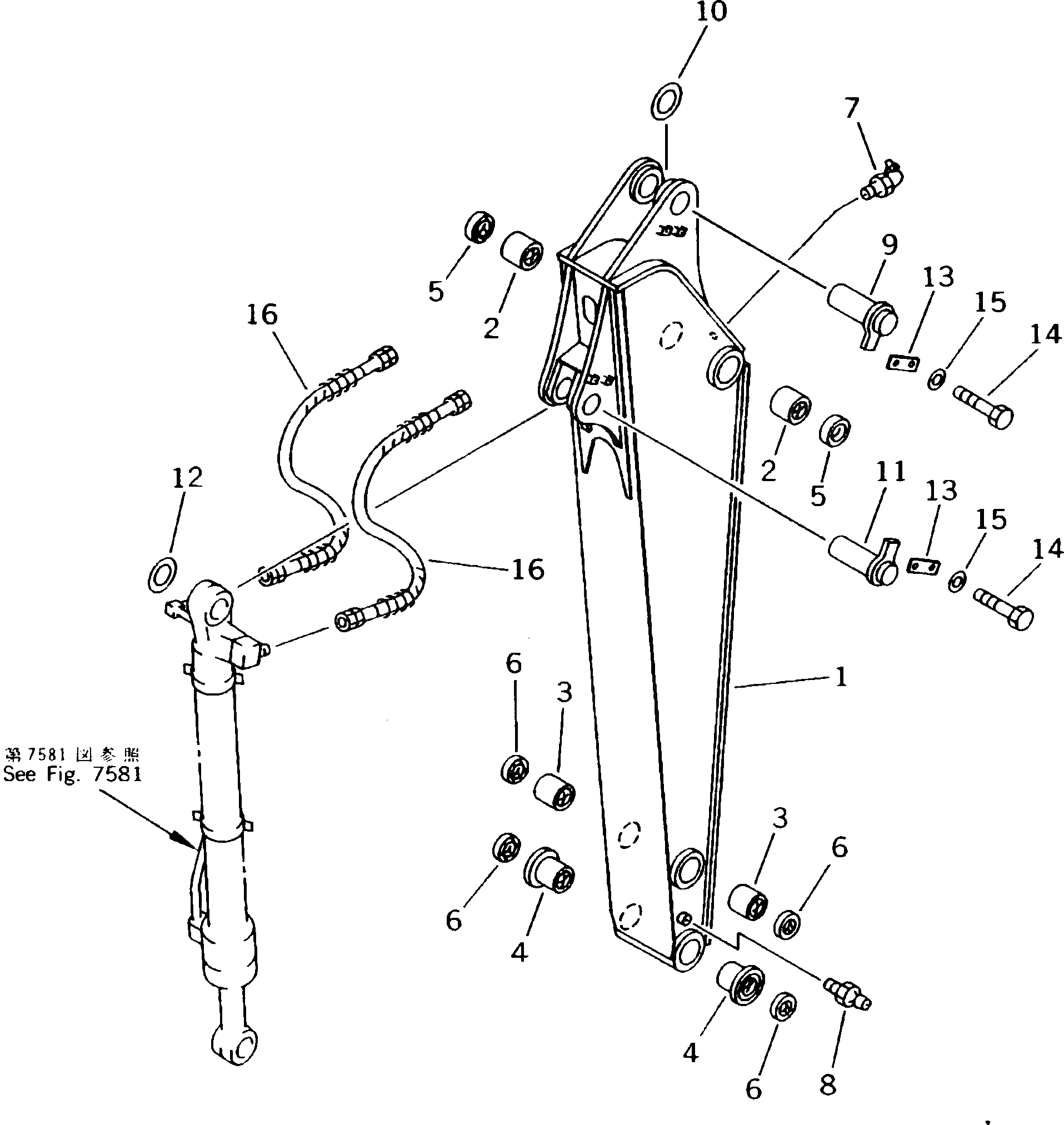Палец 21K-70-22120 Komatsu