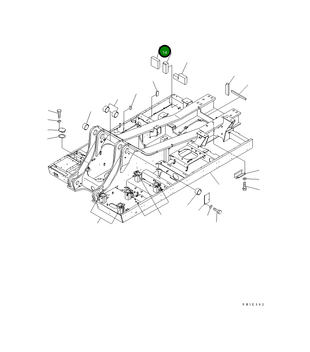 Лист 21N-03-32192 Komatsu