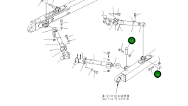 Палец 13F-Z27-5610 Komatsu