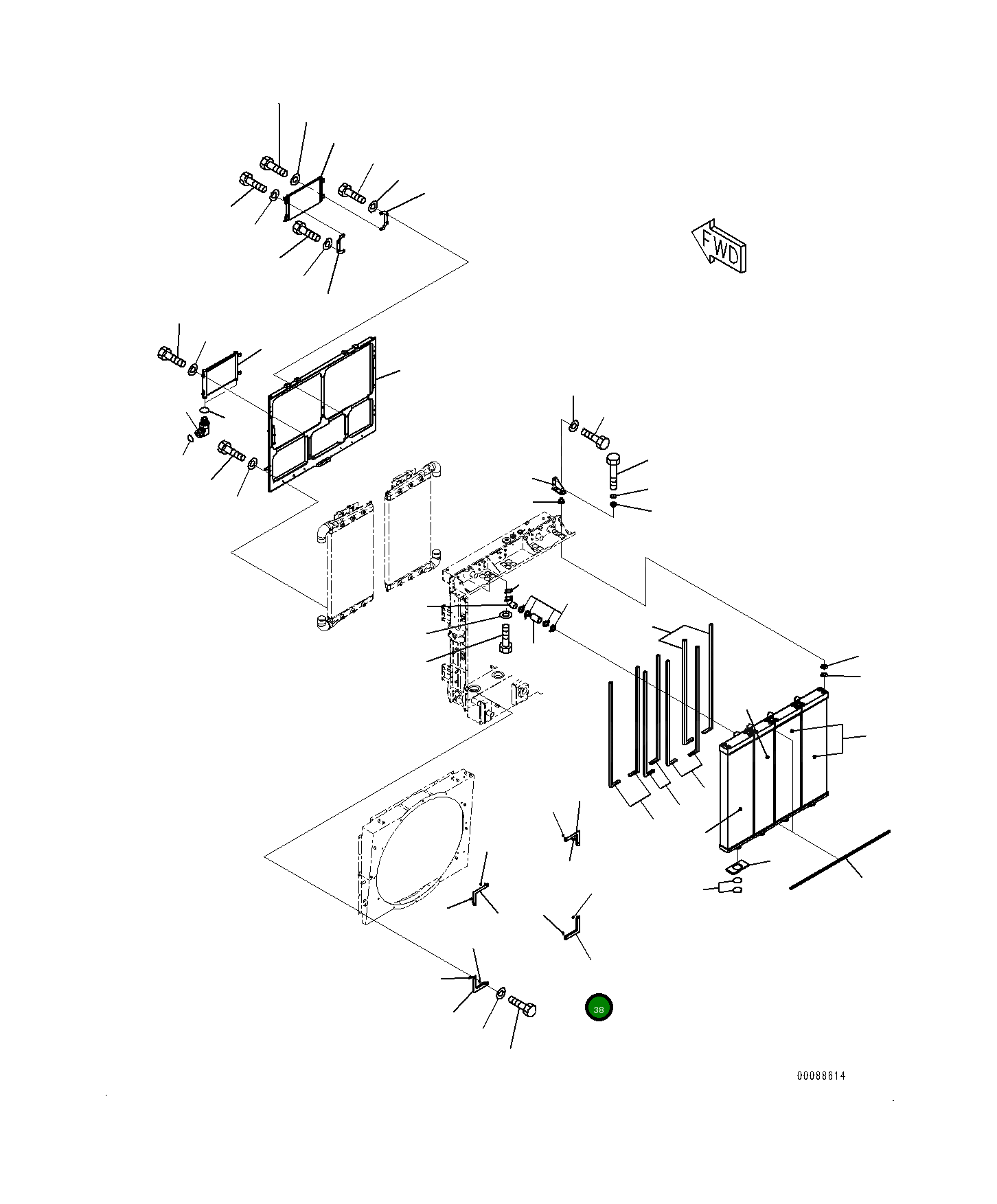 Кронштейн 561-03-82770 Komatsu