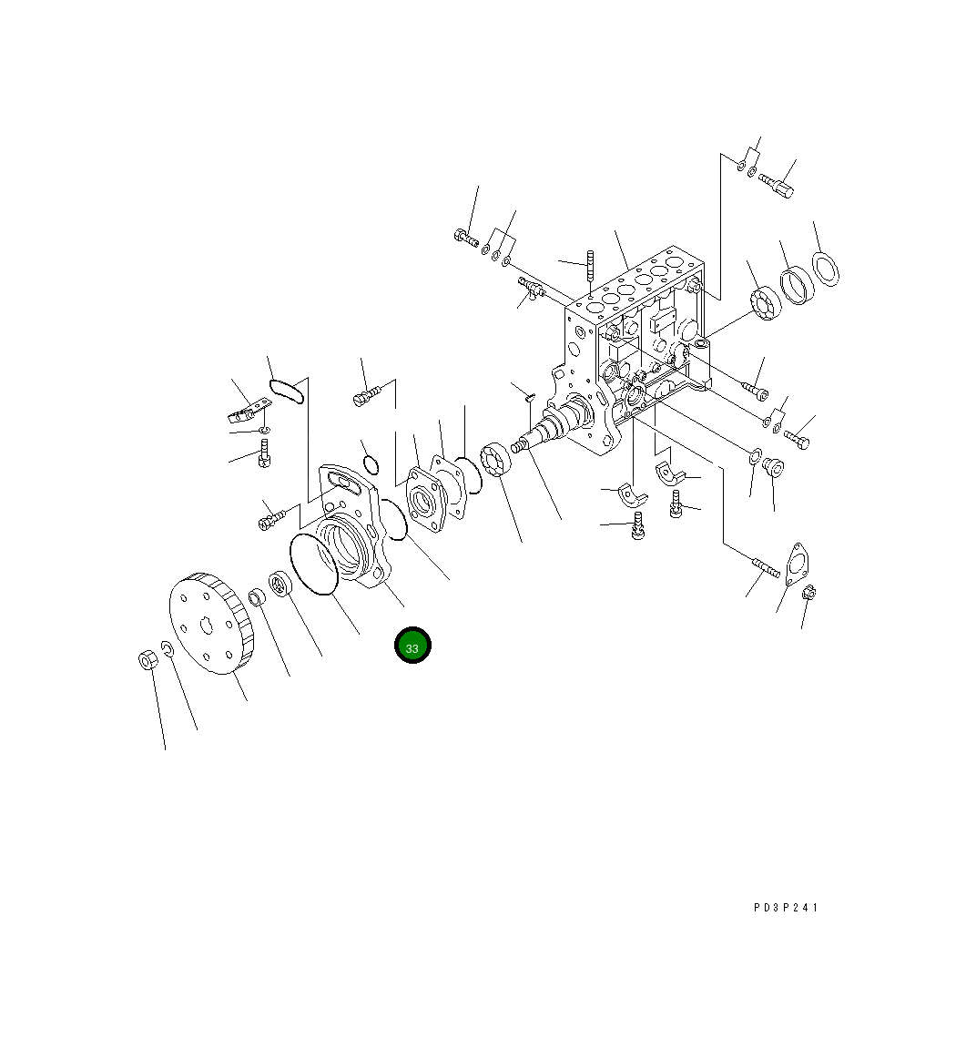 Кронштейн DK134459-0900 Komatsu