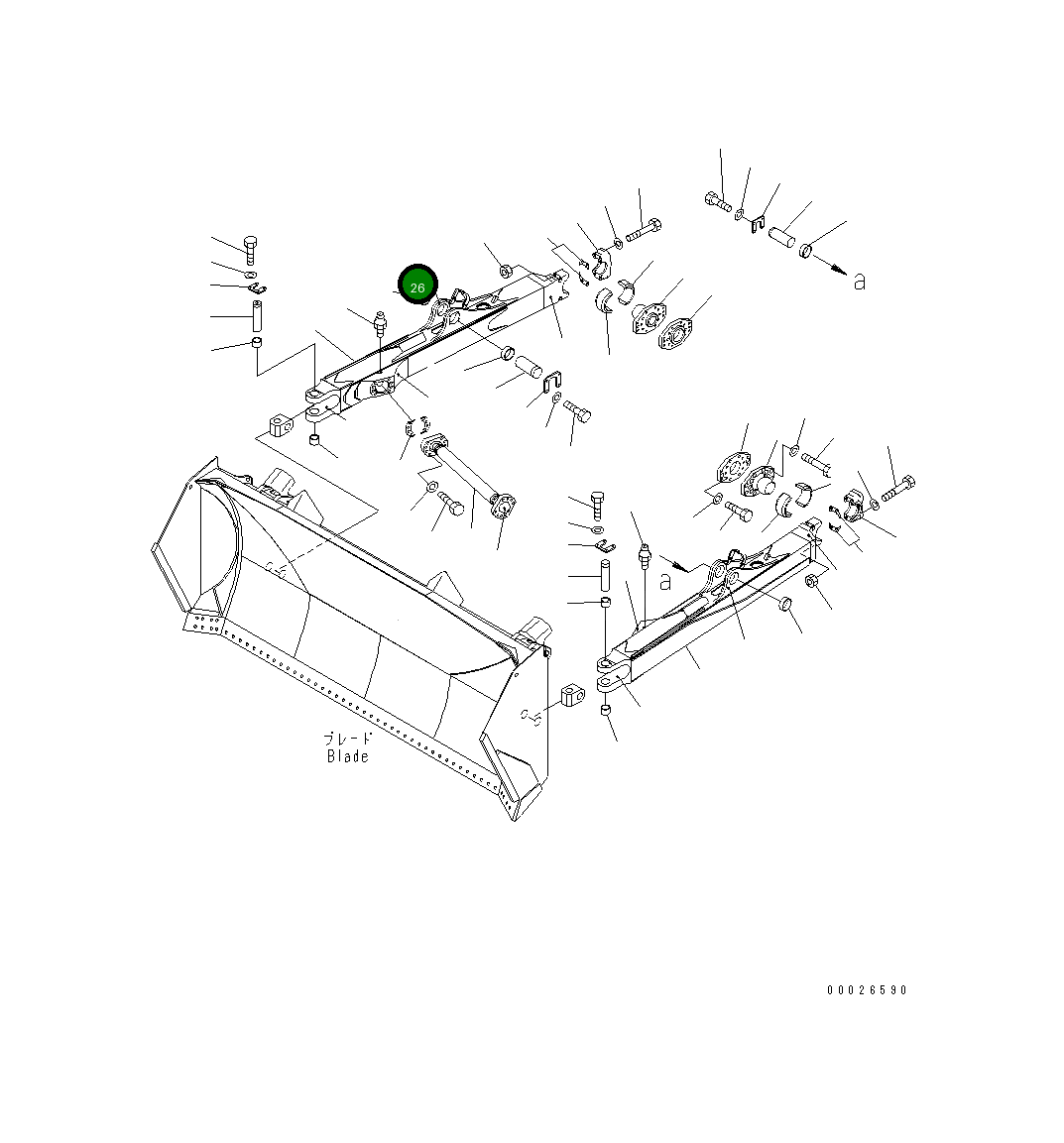 Кронштейн 19M-72-21340 Komatsu