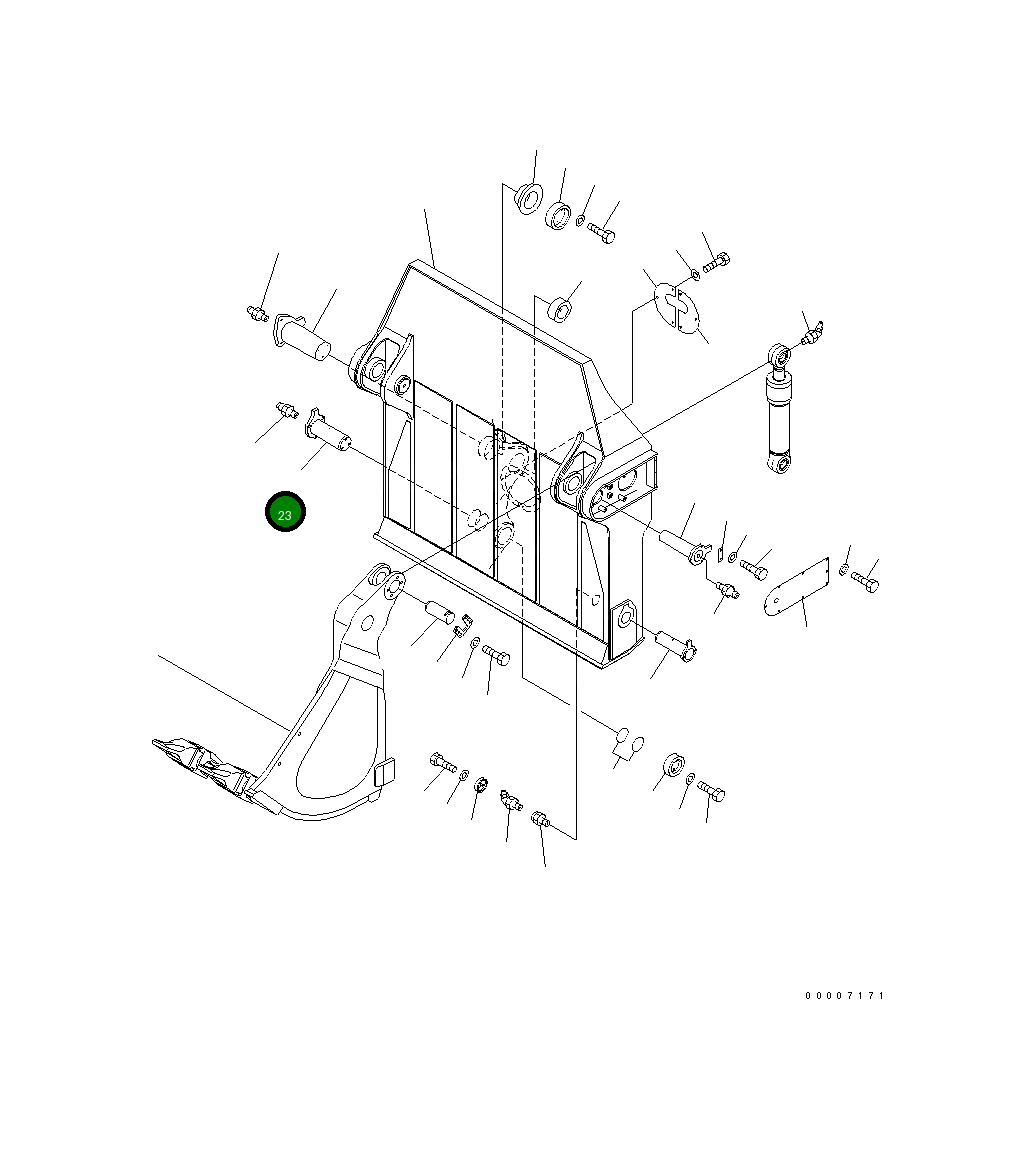 Палец 21N-72-35261 Komatsu