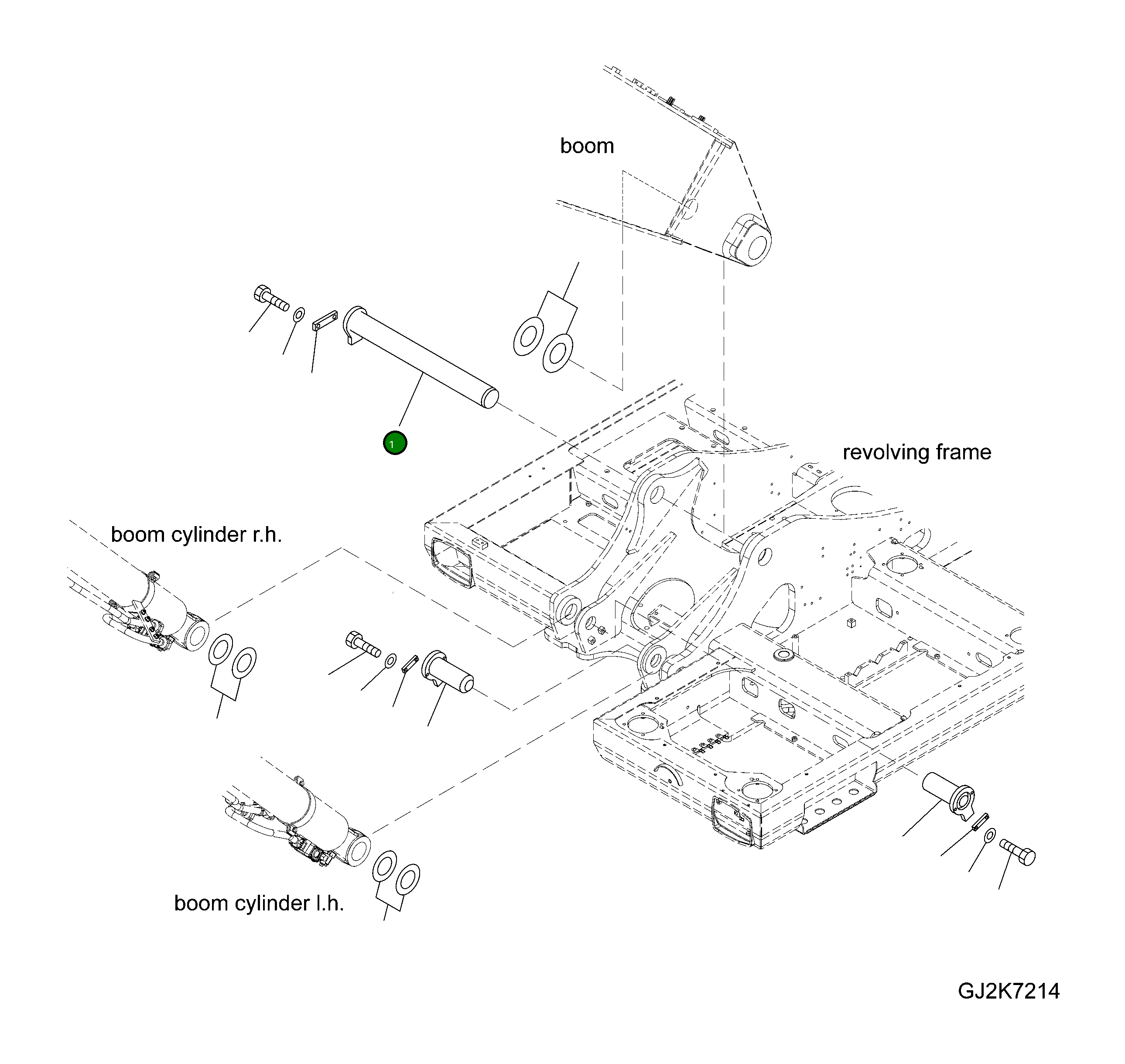 Палец 20E-70-K1880 Komatsu