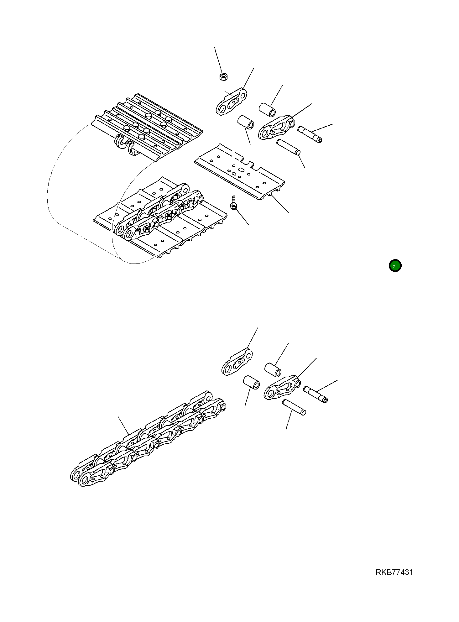 Палец 22L-09-R9060 Komatsu