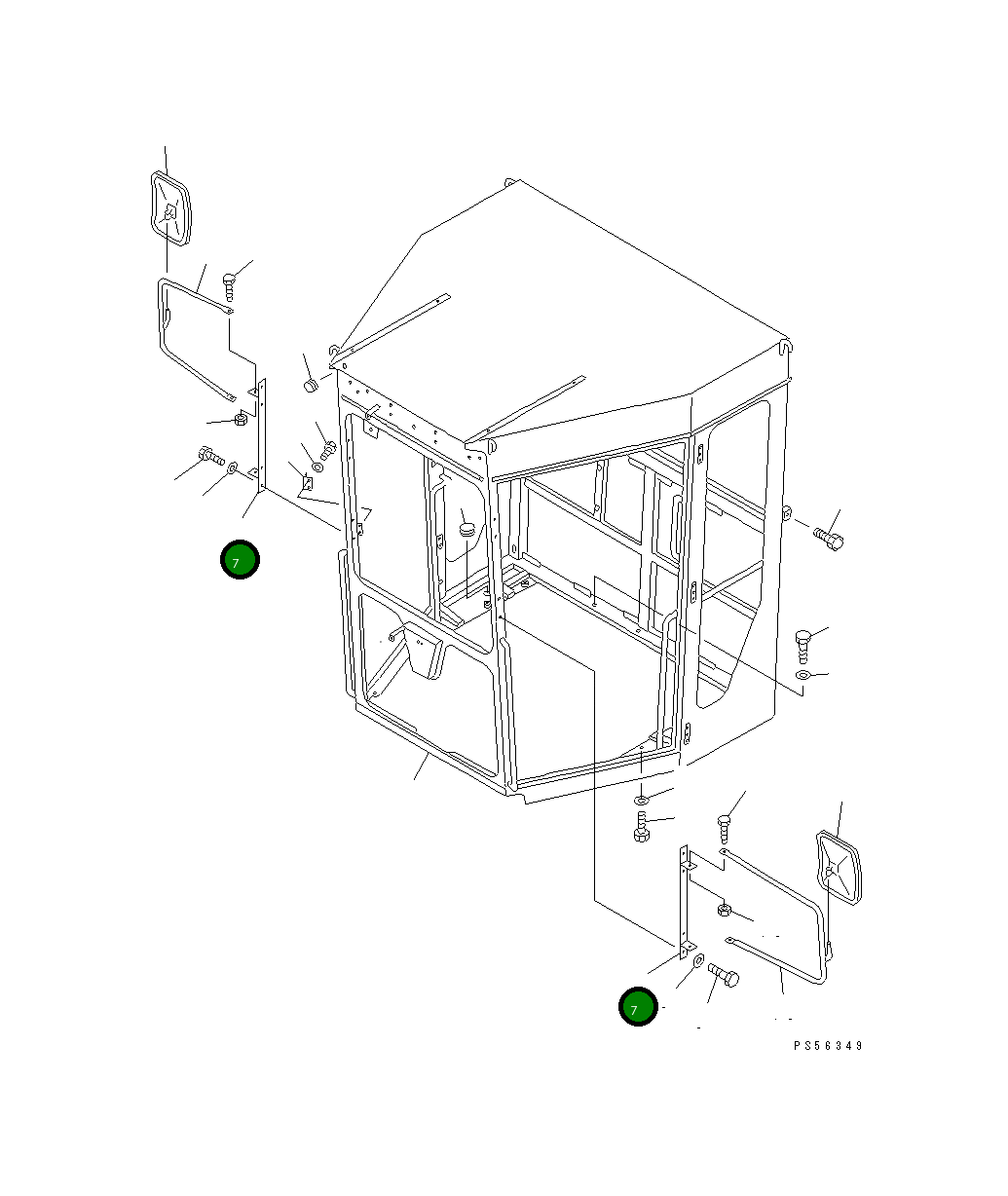 Кронштейн 23D-950-1230 Komatsu