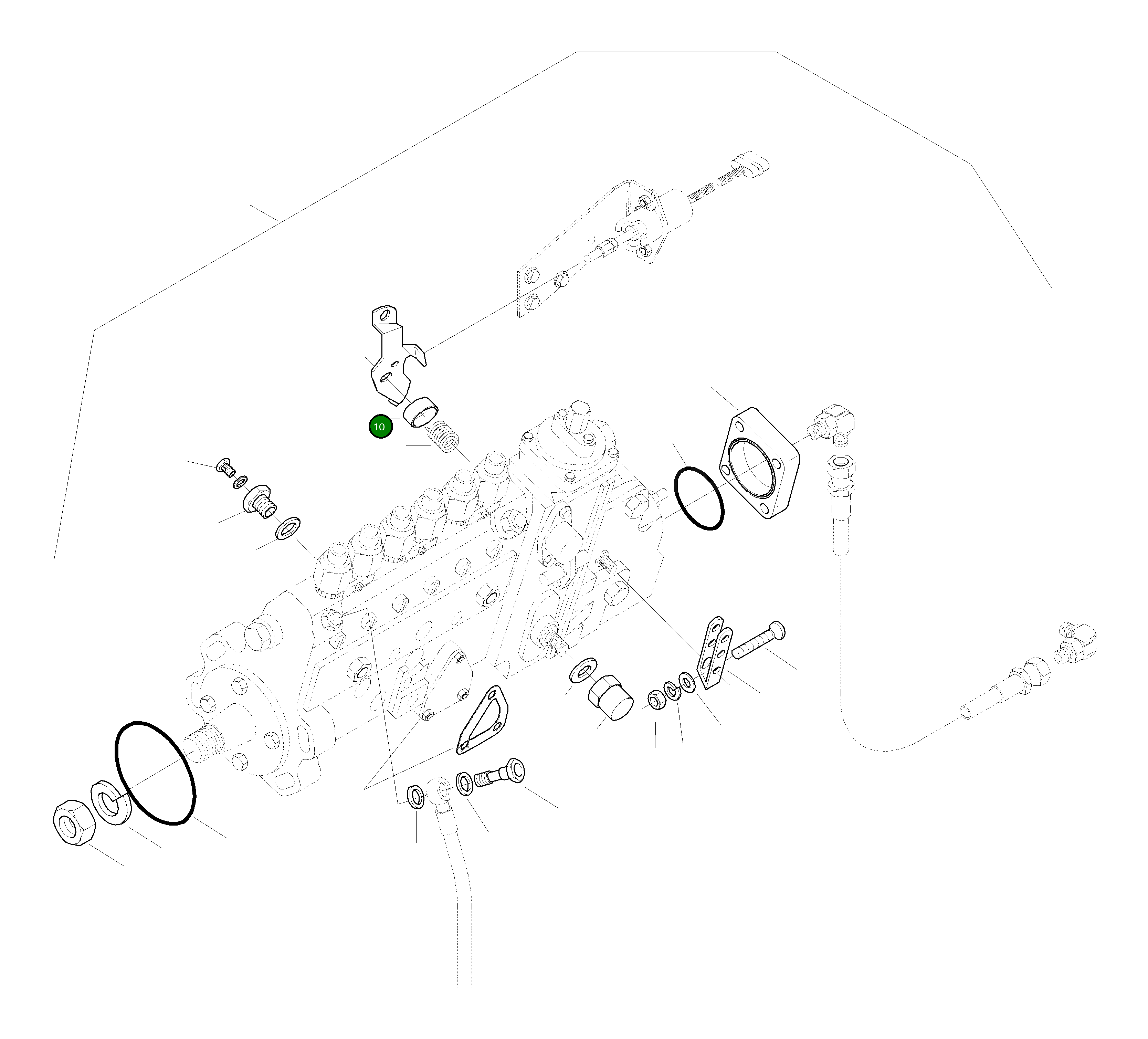 Корпус CU3912891 Komatsu