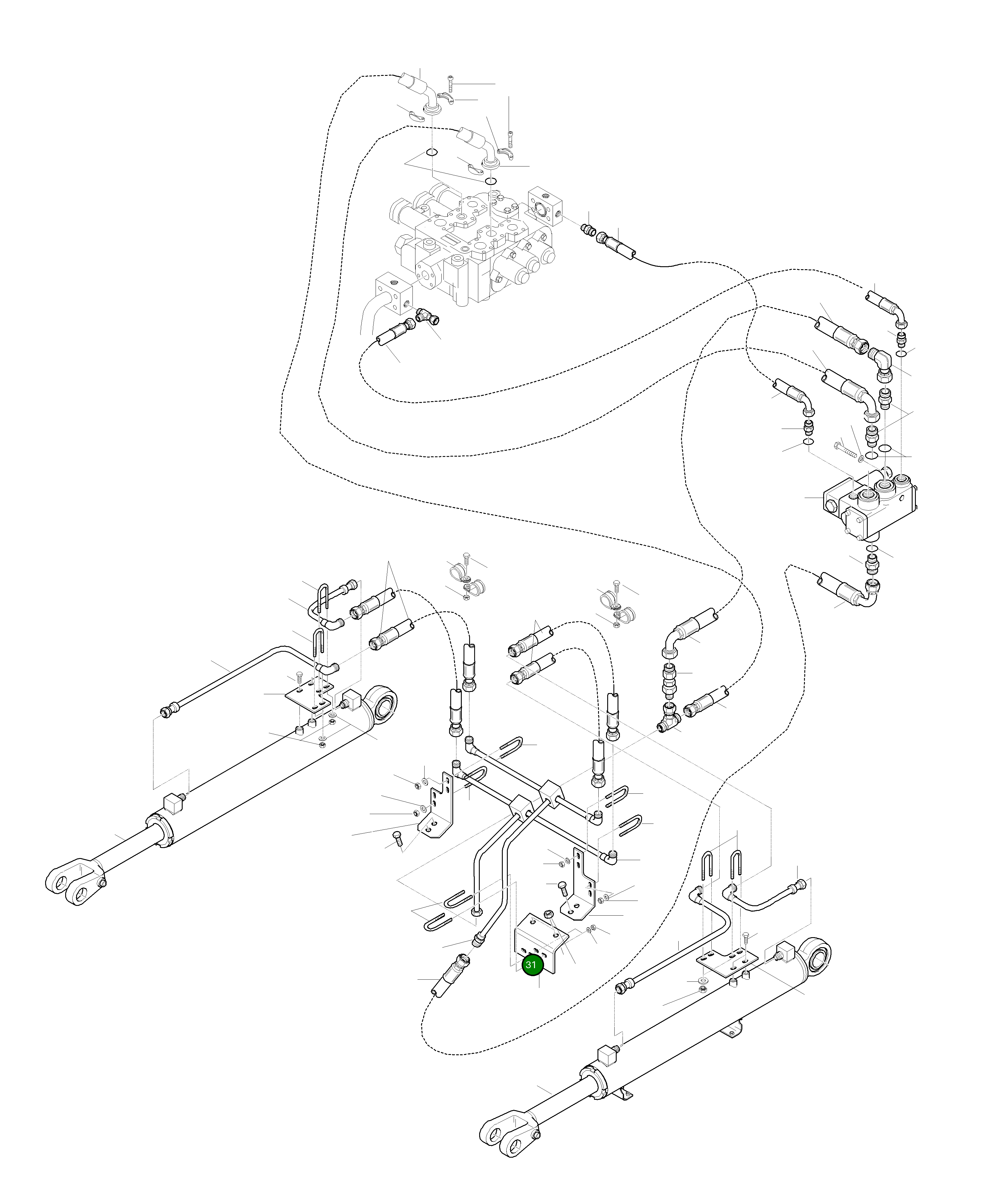 Кронштейн 42Y-U77-H260 Komatsu