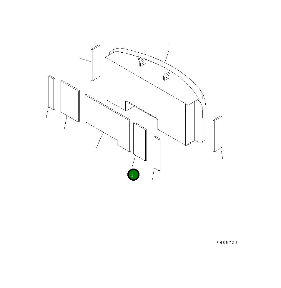 Лист 21P-46-K2330 Komatsu
