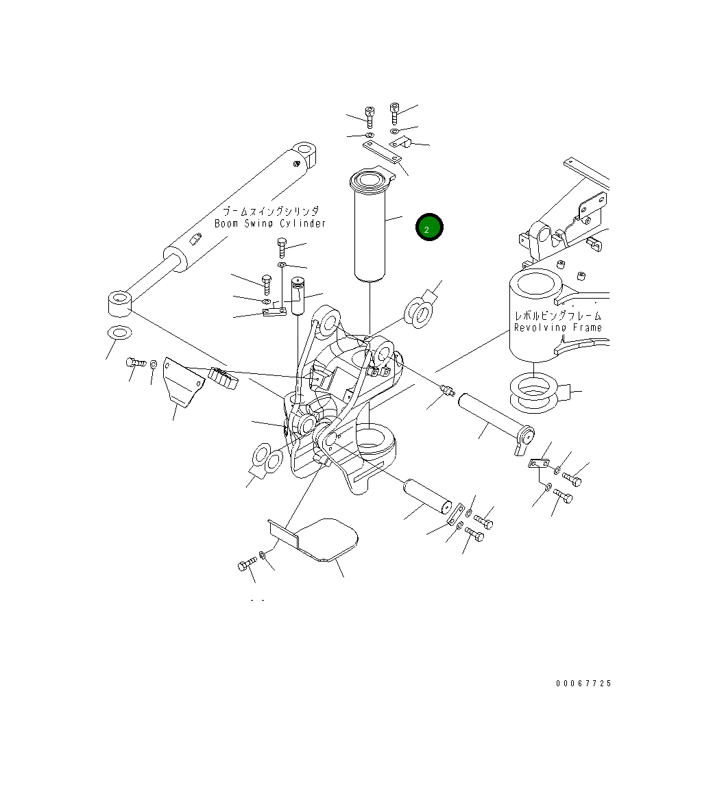 Палец 22F-70-21422 Komatsu