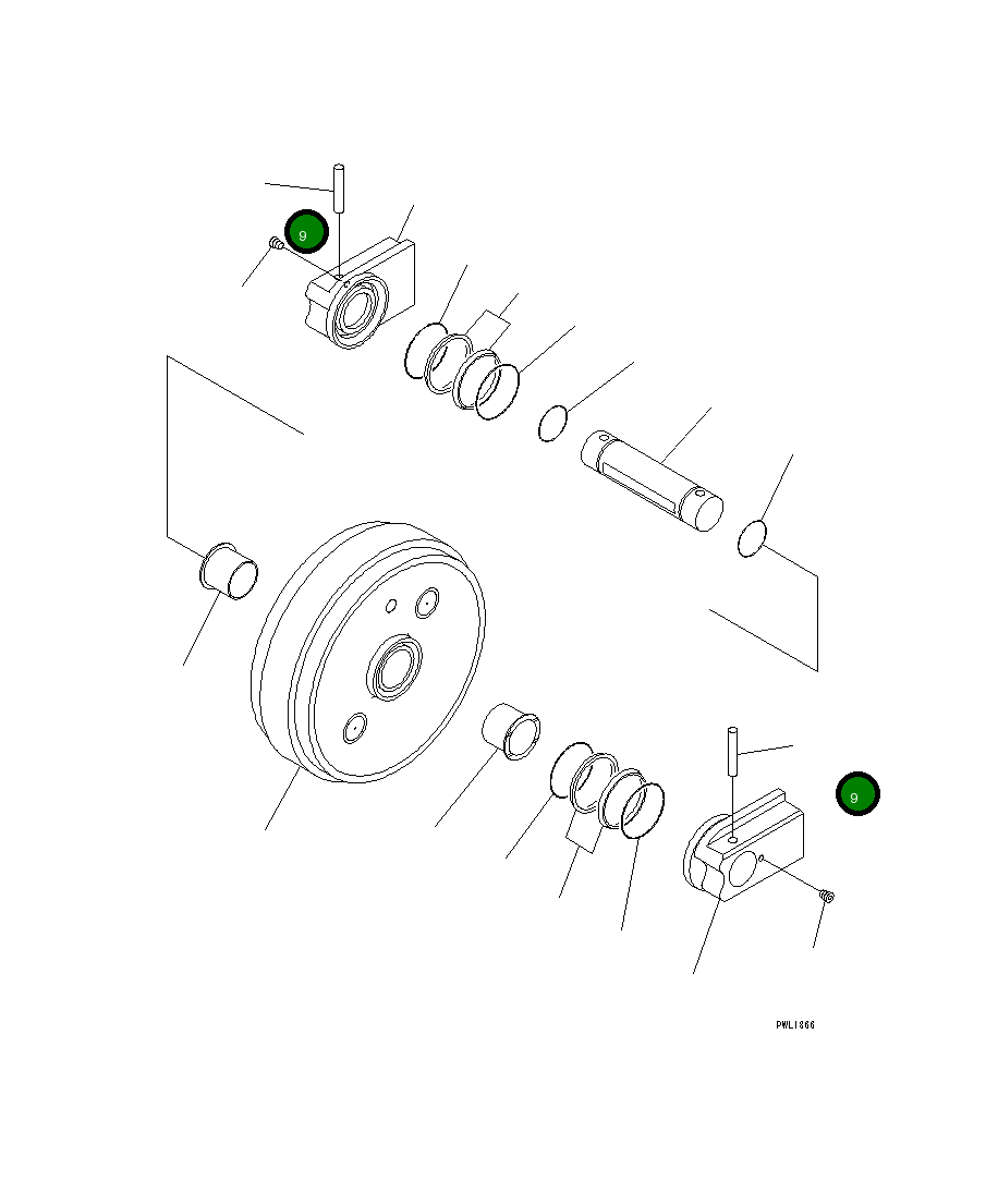 Палец 21M-30-17170 Komatsu