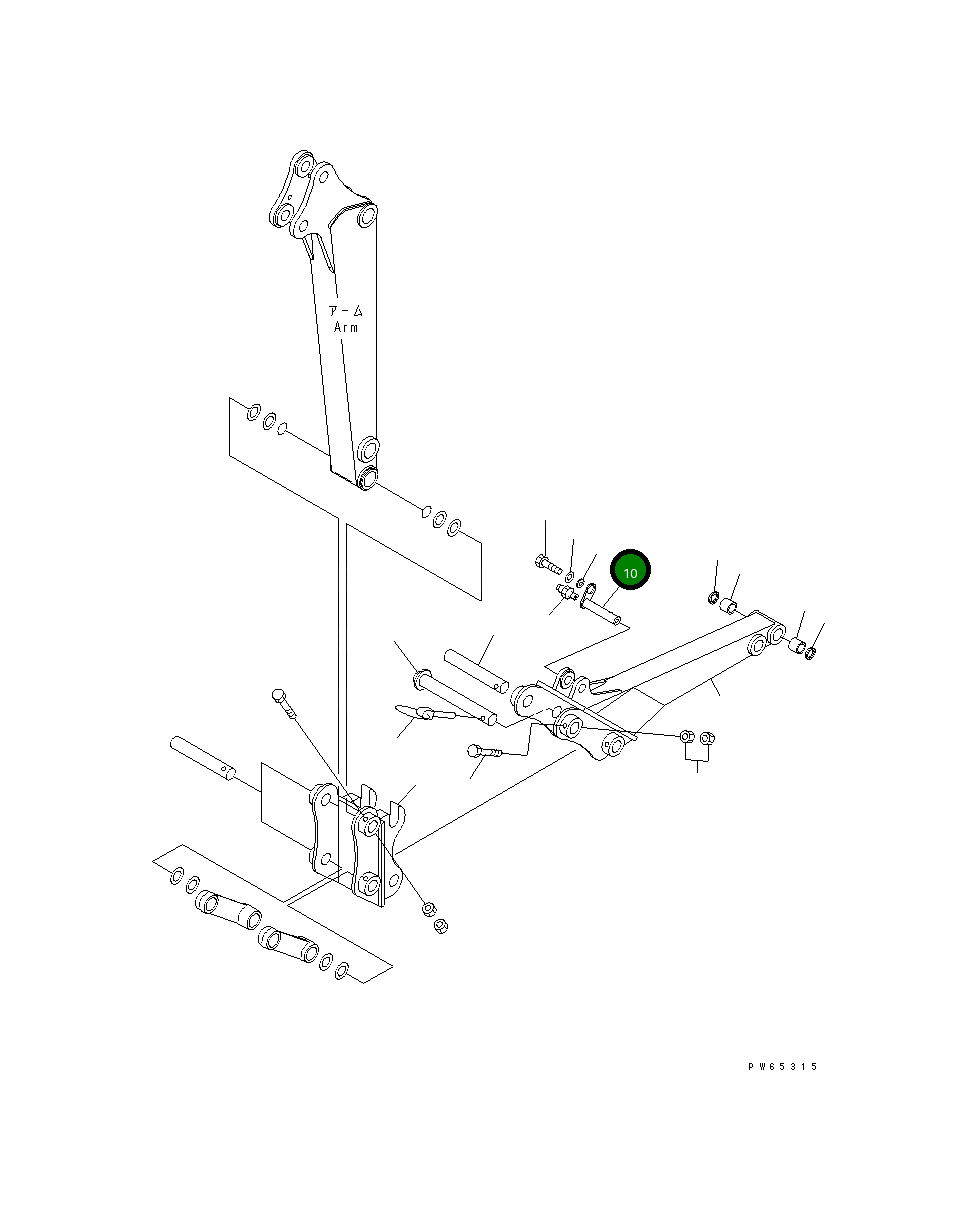 Палец 22J-70-11181 Komatsu