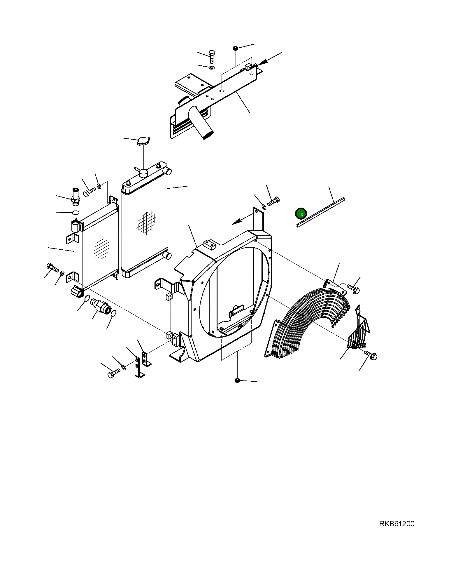 Кронштейн 22L-03-R1141 Komatsu
