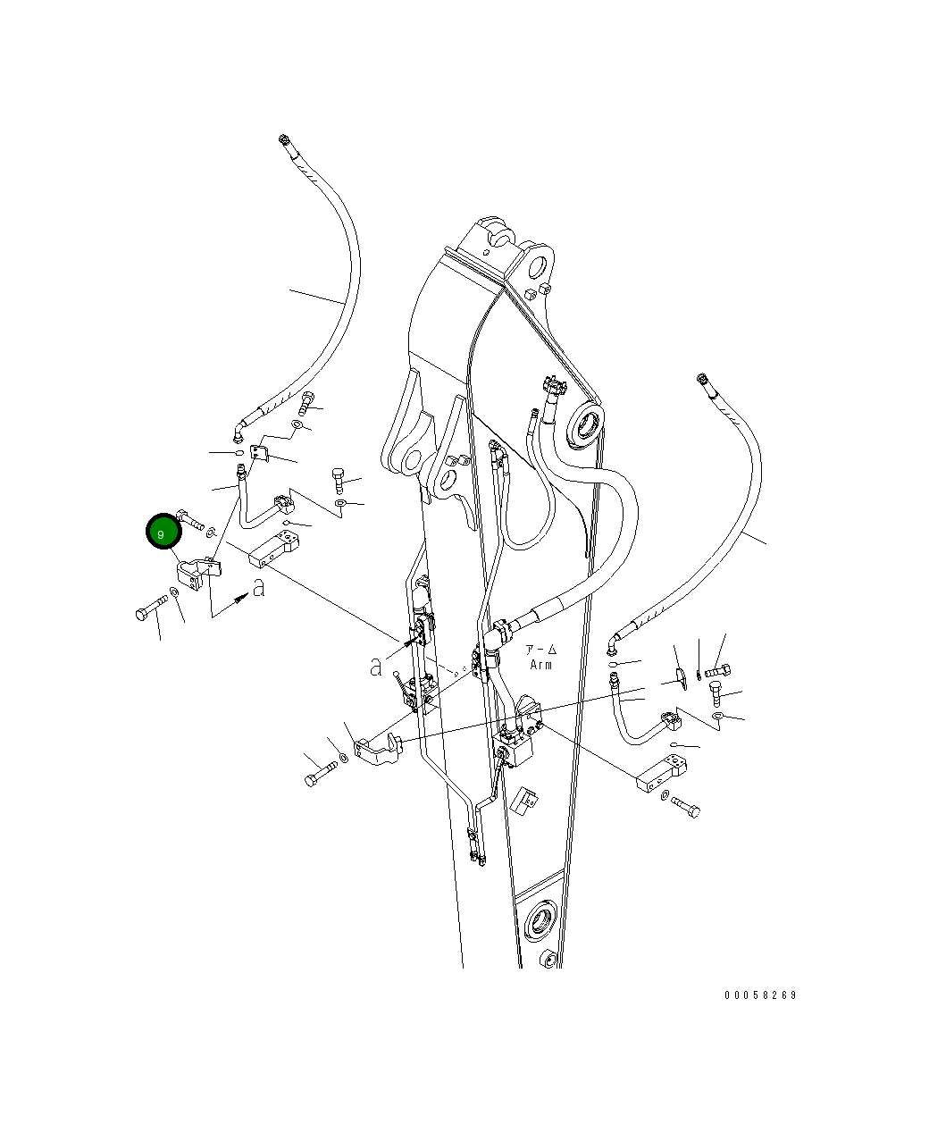 Кронштейн 21K-62-75890 Komatsu