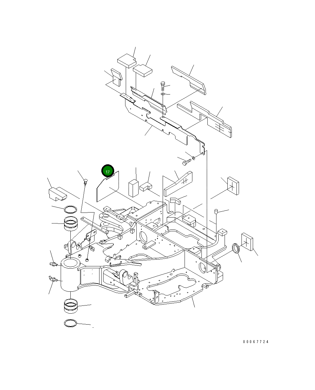 Лист 22L-46-21421 Komatsu