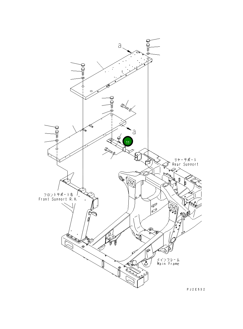 Кронштейн 569-84-82340 Komatsu