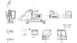 Наклейка 22B-914-K180 Komatsu