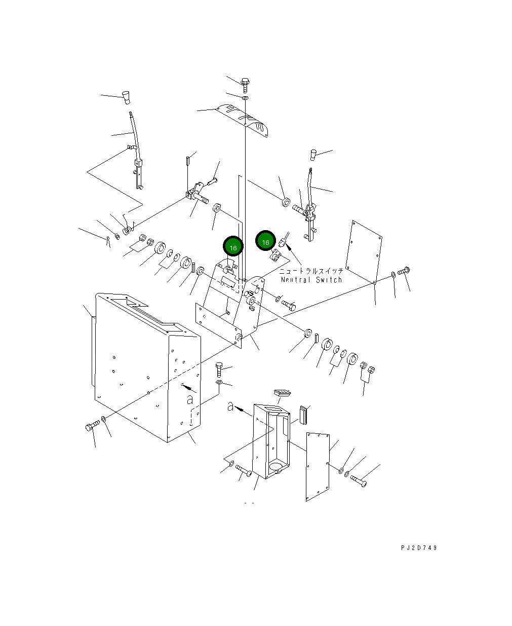Кронштейн 263-43-37210 Komatsu