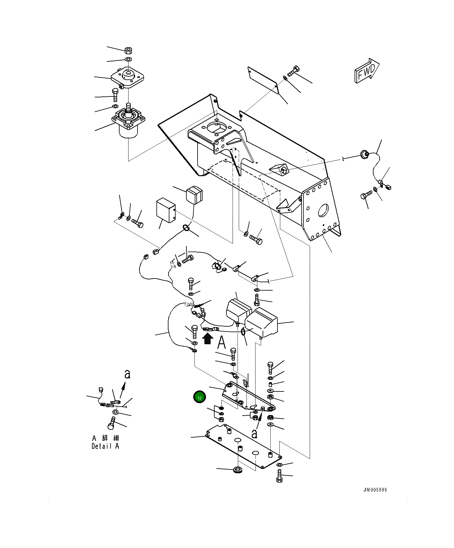 Кронштейн 561-86-86530 Komatsu